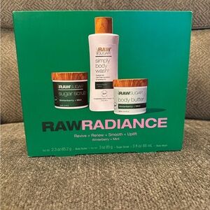 Raw Sugar Body Care Set - Green and White
